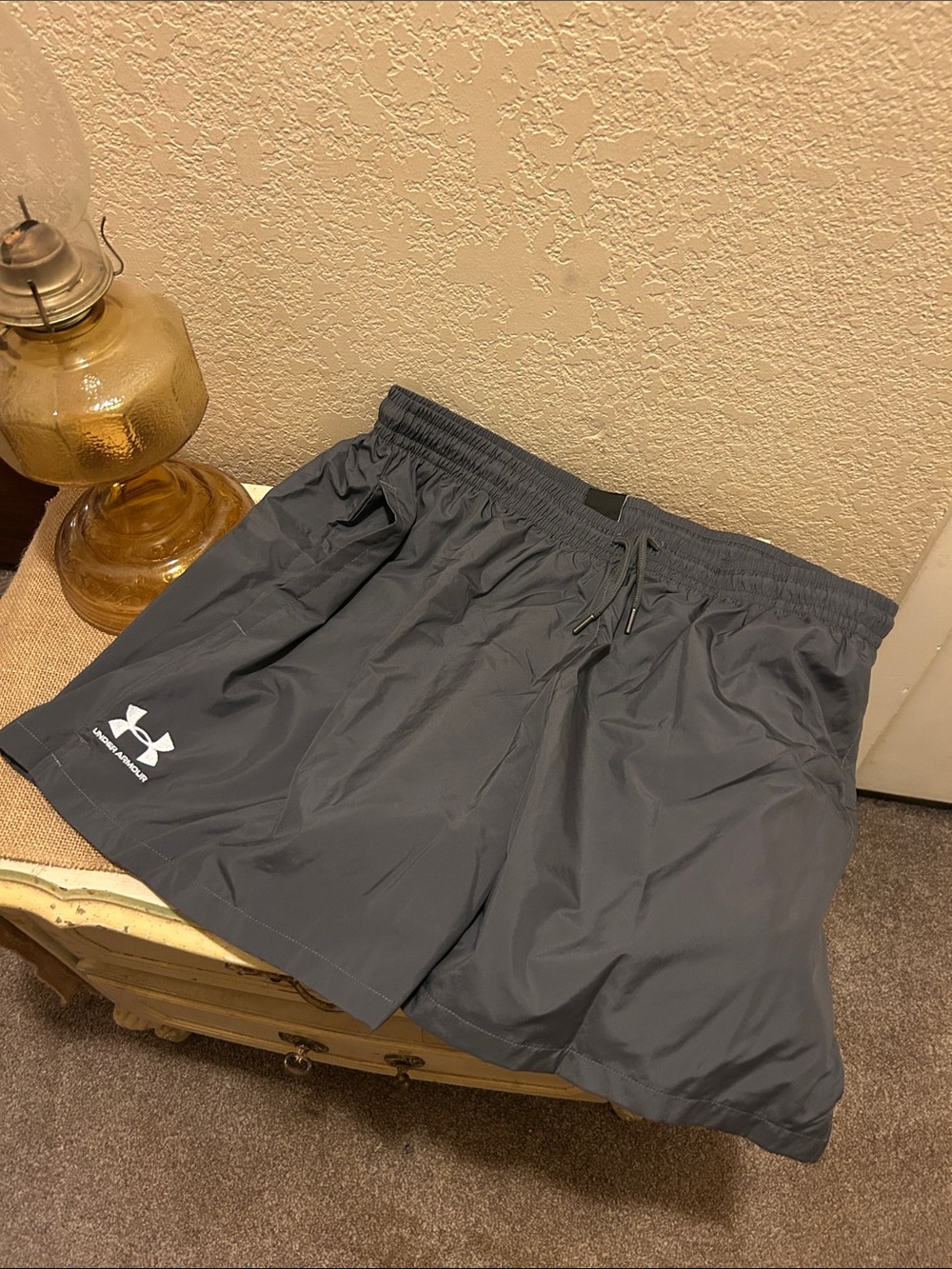 Under Armour Men's Charcoal Performance Athletic Shorts